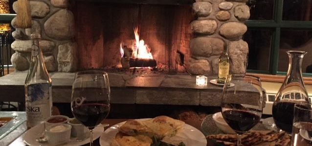 hygge wine and fire