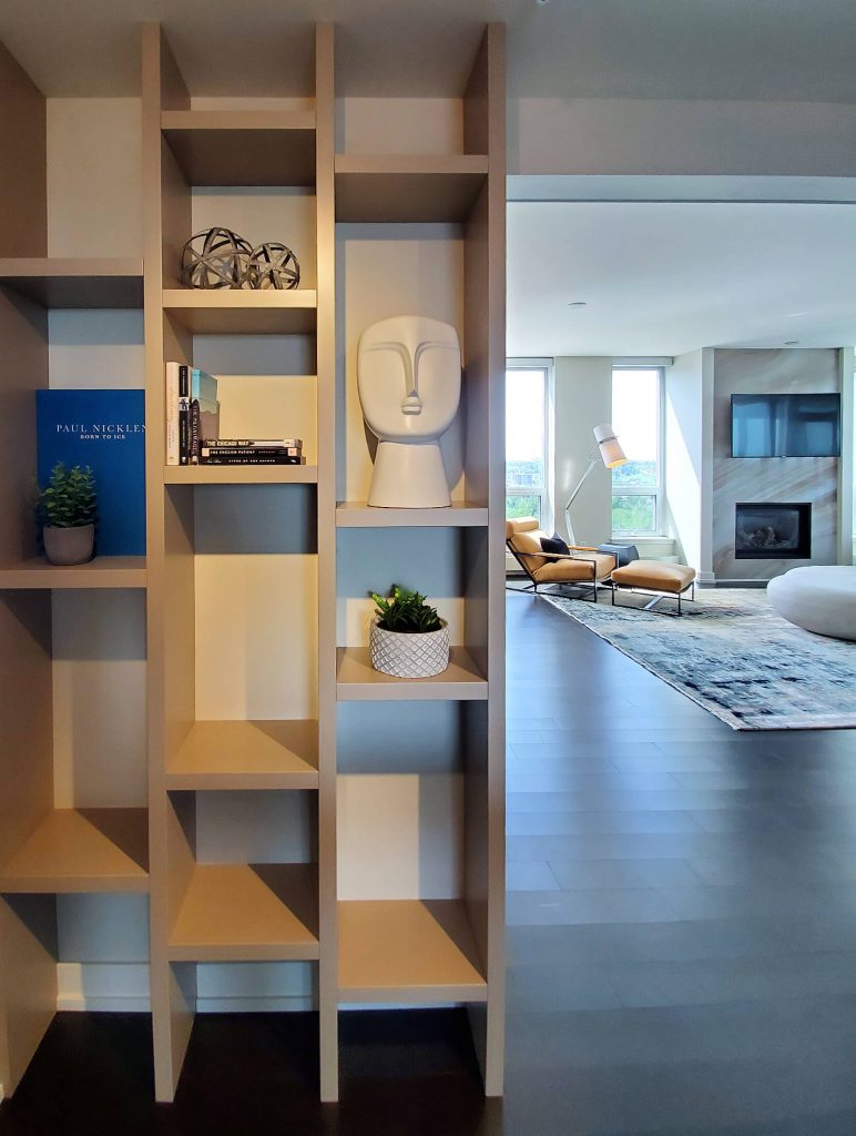 hygge - scandinavian design- at the waterfront shelving