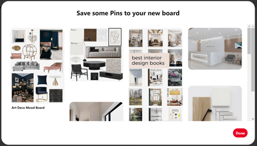 Mood Board Pinterest Board