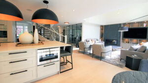 Lighting - Black Colour Ties the Scheme