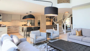 Lighting - Black Colour Ties the Scheme