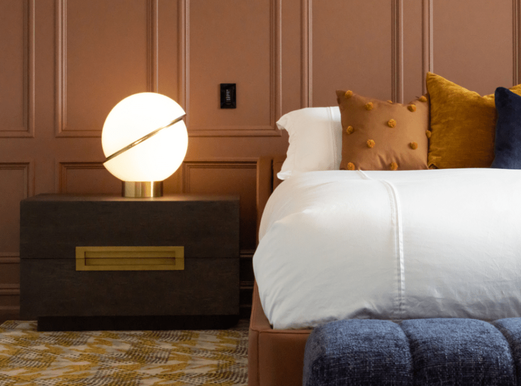 2023 Design Trends - Caramel coloured wall with trim